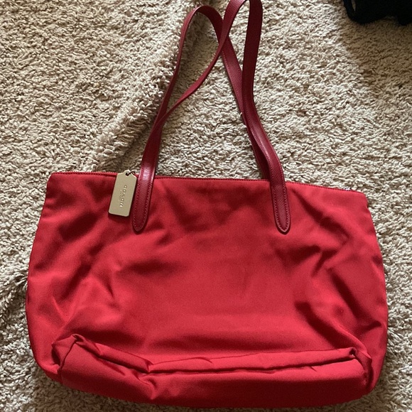 Coach | Bags | Coach Red Tote | Poshmark